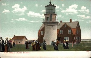 Martha's Vineyard Gay Head Lighthouse c1910 Postcard 