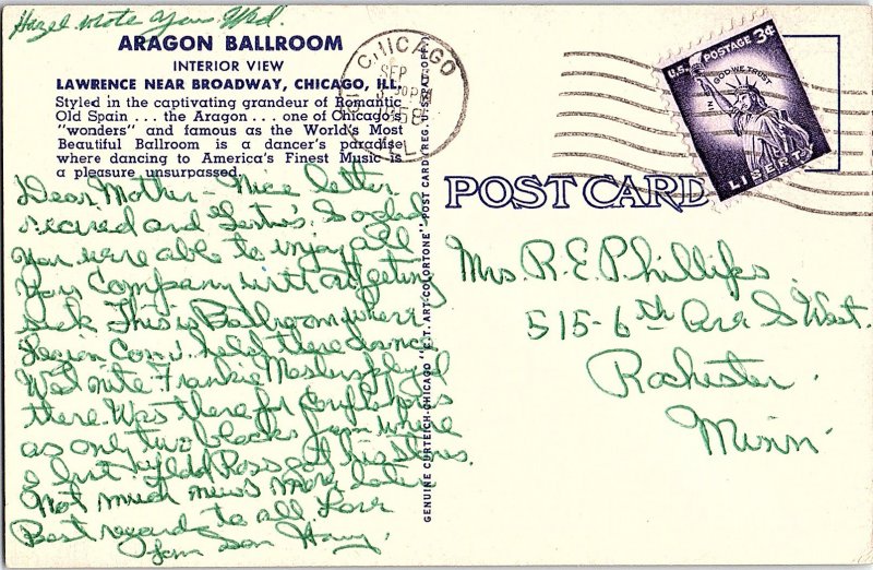 Postcard BUILDING SCENE Chicago Illinois IL AI0773