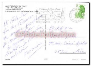 Modern Postcard St Etienne de Tinee (Alpes Maritimes) 1140 meters ALTITUDE su...