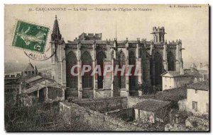 Old Postcard Carcassonne La Cite Transept of St Nazaire & # 39Eglise