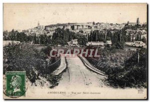 Old Postcard Angouleme View St. Ausonia