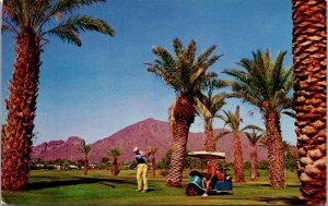 Postcard Golfing in Phoenix, Arizona Camelback Mountain