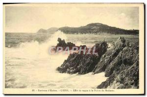 Old Postcard Environs d & # 39Hyeres Giens wave effect has advanced Mrs.