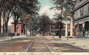 Warren Rhode Island Main Street North from Baker Street Postcard JF360312