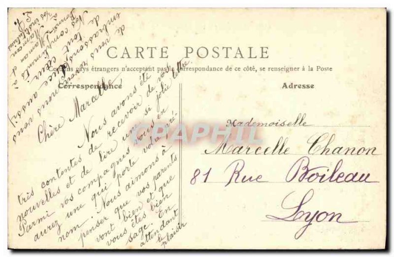 Old Postcard Lyon City to Croix Rousse