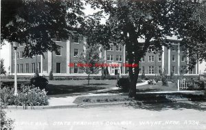 4 Postcards, Wayne, Nebraska, RPPC, State Teachers College Scenes, Cook Photos