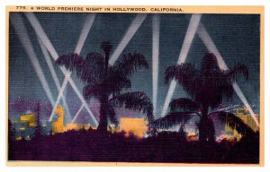 Postcard PANORAMIC SCENE Hollywood California CA AU8833