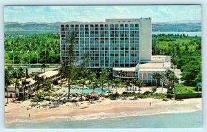 SAN JUAN, PUERTO RICO Birdseye Hotel AMERICANA of San Juan 1970  Postcard