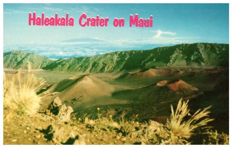 Haleakala Crater Hawaii National Park Maui Hawaii Postcard