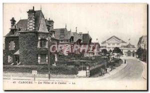 Old Postcard Cabourg villas and casino