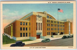 1937 Minneapolis, MN Armory Military Art Deco Ammunition Ammo Warehouse PC A249