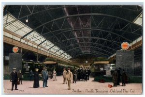 1910 Southern Pacific Terminus Train Station Oakland Pier California CA Postcard 