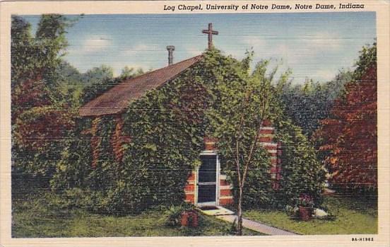 Log Chapel University Of Notre Dame Indiana 1955