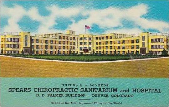 Colorado Denver Spears Chiropractic Sanitarium and Hospital Curteich