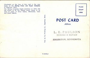 Postcard Hartog Piano and Organ Company in Edgerton, Minnesota~136256 