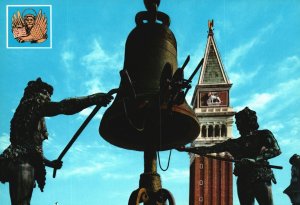 Postcard Tower Of The Clock The Moors Clock Tower Venezia Venice Italy