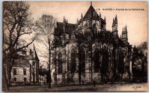 Nantes - Abside De La Cathedrale France Gothic Parish Building Postcard