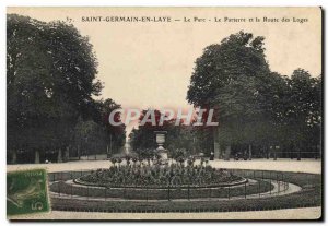 Postcard Old Saint Germain En Laye Park Parterre and Route Des Loges
