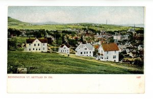 VT - Bennington. Bird's Eye View circa 1900