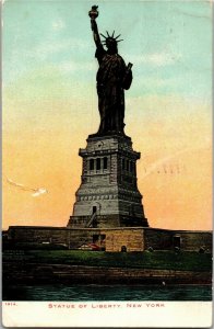 Statue of Liberty NY Undivided Back c1907 Vintage Postcard W32