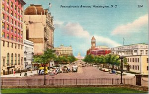 postcard Washington DC - Pennsylvania Avenue