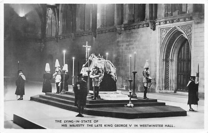 King George V in Westminster Hall  