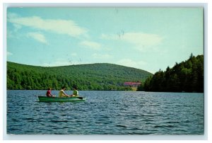 c1950s View of Hotel from Lake, Mountain Lake Hotel Mountain Lake VA Postcard