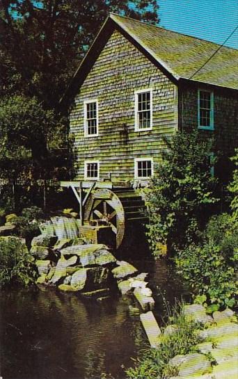 Old Grist Mill Stony Brook At Brewster Cape Cod Massachusetts