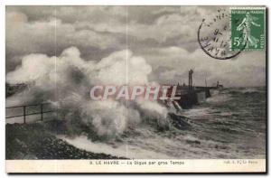 Old Postcard Le Havre La Digue by big time