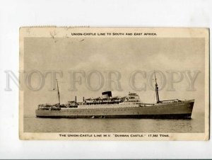 400874 Union-Castle Line ship Durban Castle Old RPPC elephant