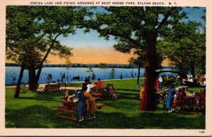 New York Sylvan Beach Oneida Lake and Picnic Grounds At Scot Noose Park