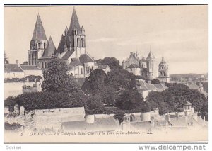 Loches , France , 00-10s ; La Collegiale Saint-Ours et la Tour Saint-Antoine