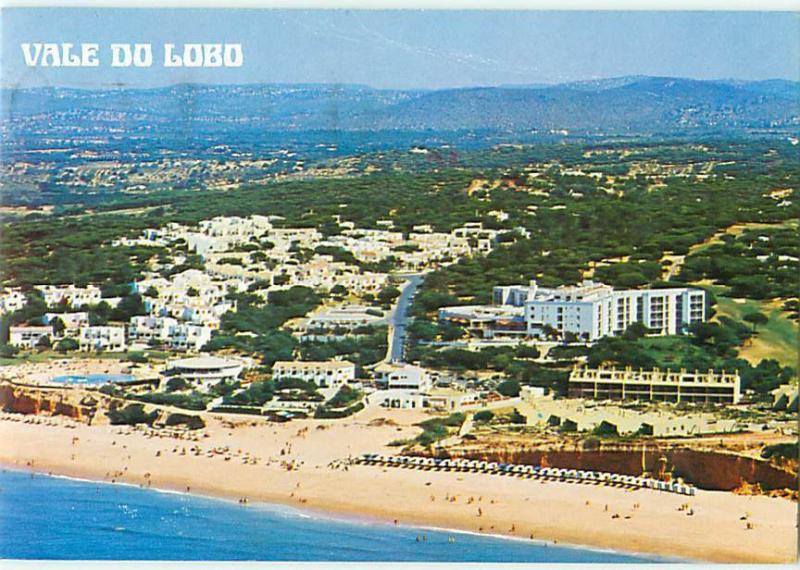 Vale Do Lobo Portugal Aerial View Beach Coast Hotels Swimmers  Postcard  # 7778