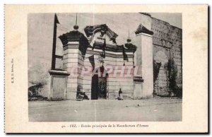 Old Postcard Fez Morocco Main Entrance of the Manufacture of Weapons