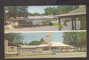 SPRINGFIELD MISSOURI RAIL HAVEN MOTEL RESTAURANT OLD CARS ADVERTISING POSTCARD