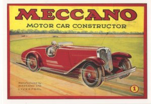 Meccano Motor Car Toy Constructor Magazine Advertising Postcard