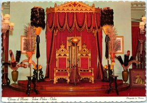 M-18925 Throne of Hawaii Iolani Palac Oahu Hawaii