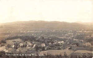 Springfield Vermont Pine Hill Real Photo Vintage Postcard KK92