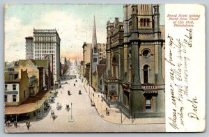 1906  Philadelphia Pennsylvania  Broad Street    Postcard