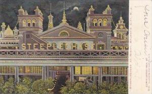 New Jersey Atlantic City Steeplechase At Night