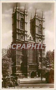 Old Postcard Westminster Abbey London West Front