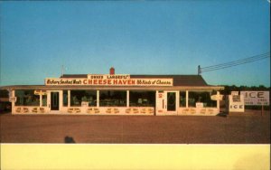 Clinton Ohio OH Cheese Haven Shop Exterior 1950s-60s Vintage Postcard