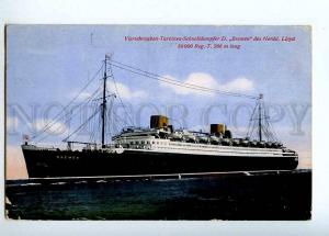 190894 NORDDEUTSCHER LLOYD ship BREMEN Vintage postcard