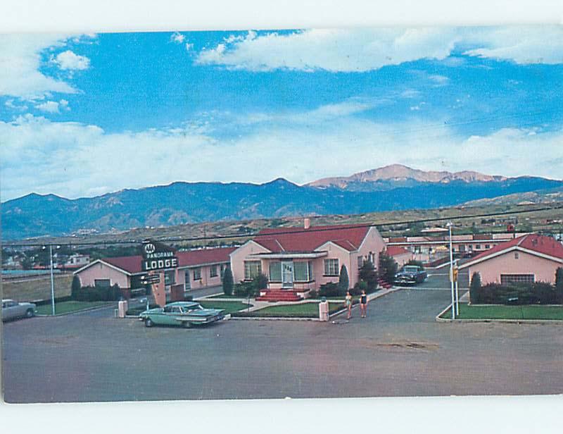 Pre-1980 PANORAMA LODGE MOTEL Colorado Springs Colorado CO J7610