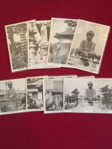 Japan 8 Black and White  Vintage postcards in Individual plastic sleeve