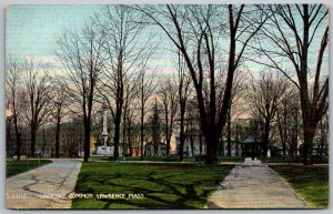 Lawrence Massachusetts c1910 Postcard Lawrence Common