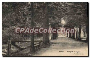Old Postcard Provins Remparts D'Aligre