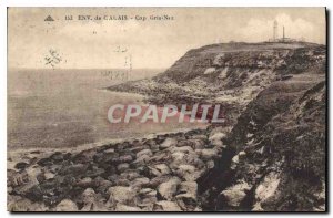 Postcard Old Approx Cap Gris Nez in Calais