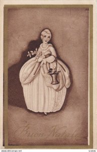 Art Deco girl, Buon Natale (Merry Chritmas) PU-1931