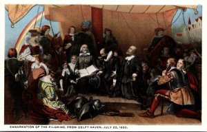 Washington D C Embarkation Of The Pilgrims From Delft Haven 22 July 1620